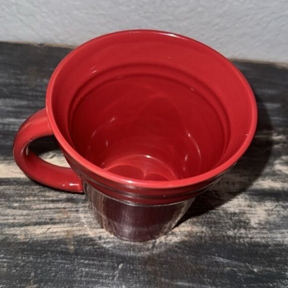 Red Ceramic Coffee Mug By Rachael Ray 12 Oz - Picture 2 of 6